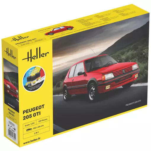 Starter Kit Peugeot 205 GTI - Heller 58705 - 1/24