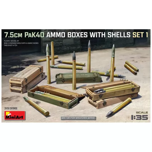 Scatole di munizioni 7,5 cm - Miniart 35398 - 1/35