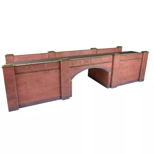 Pont ferroviaire en briques rouges - Metcalfe PO246 - OO/HO