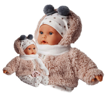 Antonio Juan 1120 KIKA - bambola realistica con suoni e corpo in morbido tessuto - 27 cm