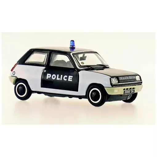 Auto Renault 5 TL 1972 POLICE "Pie" REE MODELS CB 144 - HO 1/87