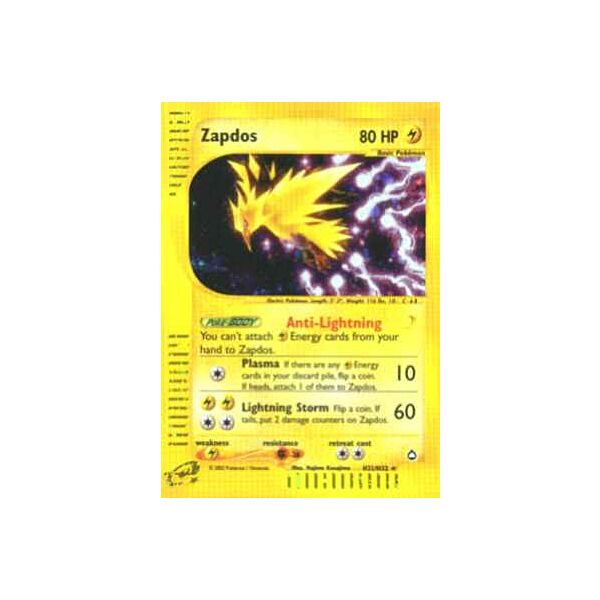 H32 / H32 Zapdos rara foil (EN) -PLAYED-