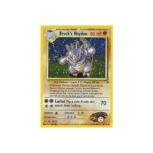 002 / 132 Brock's Rhydon rara foil unlimited (EN)  -PLAYED-