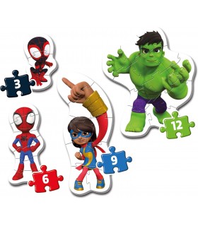 4 Puzzle in 1 - My First Puzzles: Spidey & Friends