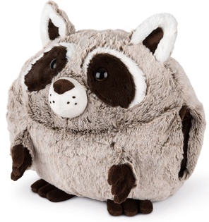 Cozy Noxxiez HW712 Raccoon - caldo cuscino in peluche 3 in 1