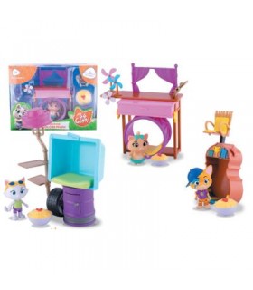 44 Gatti Playset dei Buffycats con Personaggio cm.8 - 3 asst