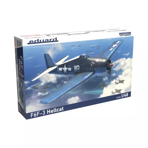 Aerei da combattimento della marina statunitense - F6F-3 - Eduard Plastic Kits 84194 - 1/48