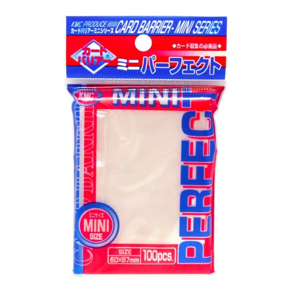 proteggi carte mini pacchetto da 100 bustine Perfect Size Clear 60x87mm