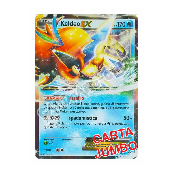 49 / 149 Keldeo JUMBO rara ex foil (IT) -NEAR MINT-