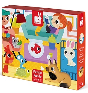 Janod Puzzle tattile Animali domestici