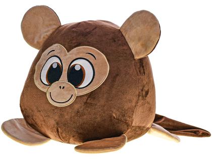 Scimmia di peluche rotonda 30 cm