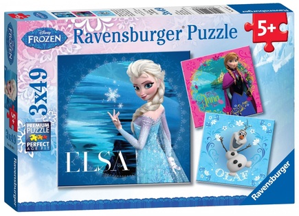 FROZEN puzzle 3x49p