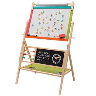 Lavagna in legno per bambini 2 in 1 Montessori Baby Mix