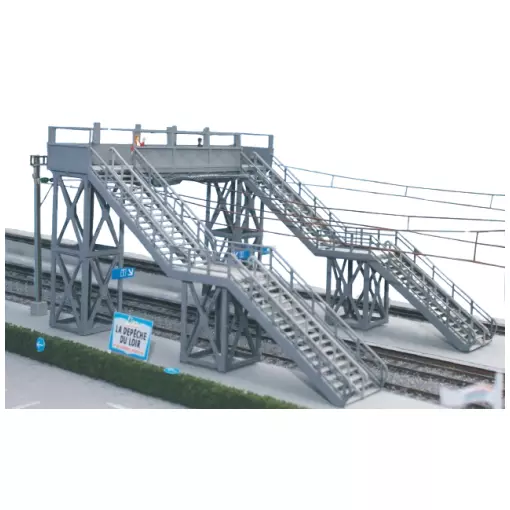 Passerella a 2 binari - SAI 0110 - HO 1/87