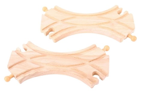 Bigjigs Rail Interruttore simmetrico combinato 2 pz