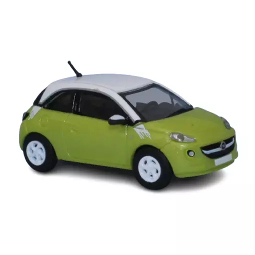Opel Adam, verde chiaro metallizzato / bianco, 2013 - PCX87 870382 - HO 1/87