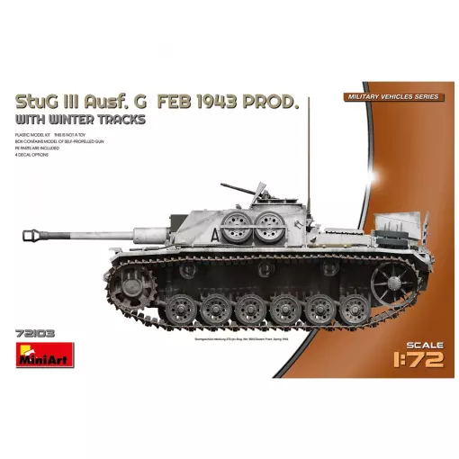 Char StuG III Ausf. G Février 1943 Hiver - MiniArt 550072103 - 1/72