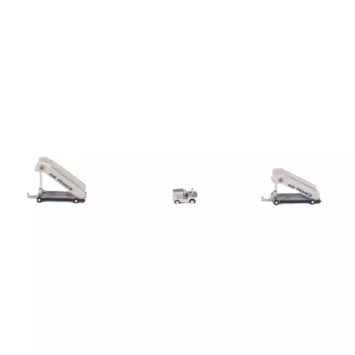 2 scale passeggeri storiche di Air France e 1 veicolo di traino - Herpa 571876 - 1/200