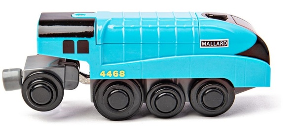 Bigjigs Rail Locomotiva elettrica Mallard blu