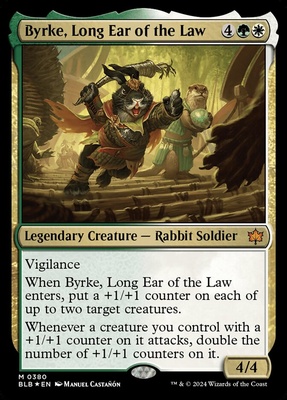 Byrke, Long Ear of the Law Bloomburrow      Foil