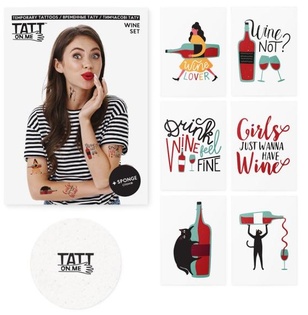 TATTonMe Tatuaggi per donne Set Vino