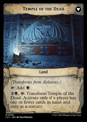 Aclazotz, Deepest Betrayal // Temple of the Dead The Lost Caverns of Ixalan