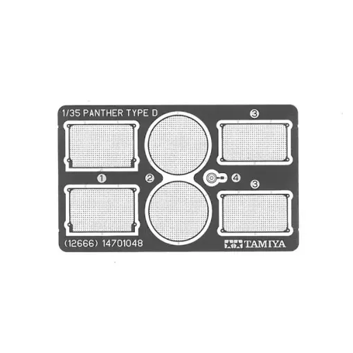 Griglie per fototessere Panther D - Italeri 2666 - 1/35