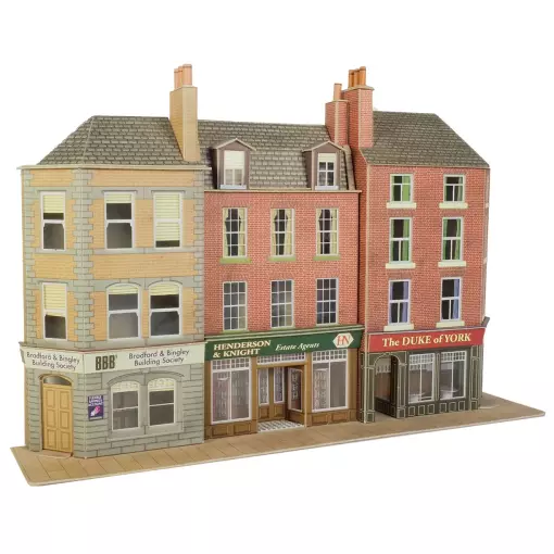 Pub et boutiques en bas-relief - Metcalfe PO205 - OO/HO