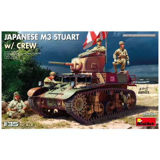 Char léger M3 Stuart version japonaise - MINIART 550035454 - 1/35