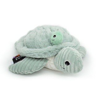 Ptipotos Tartaruga di peluche Savenou menta - mamma con bambino
