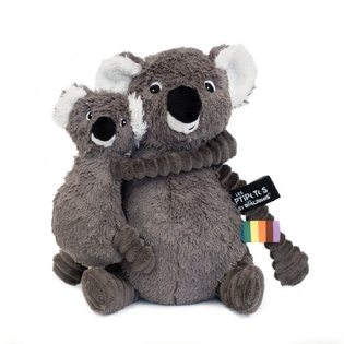 Ptipotos Koala di peluche Trankil grigia - mamma con bambino