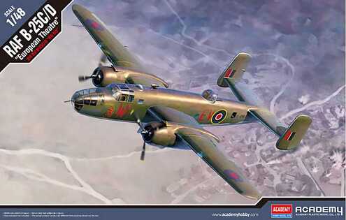 Model Kit aereo 12339 - RAF B-25C/D "Teatro Europeo" (1:48)