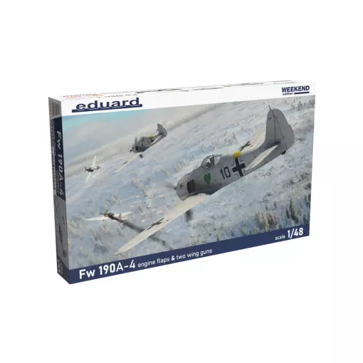 Aereo da caccia tedesco - FW 190A-4 - Flap motore e ali a 2 cannoni - Eduard Plastic Kits 84117 - 1/48