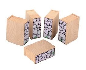 Treni BABU - Pilastri 6,5 cm, 4 pz