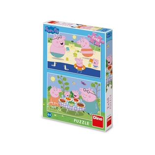 Puzzle Peppa Pig: In vacanza 2x48 pezzi