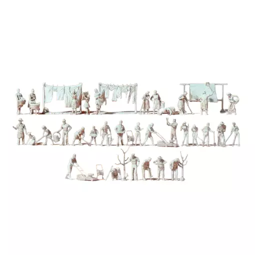 Travaux à la maison - Preiser 16361 - HO 1/87