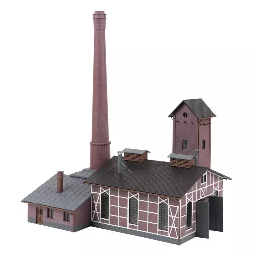 Centrale elettrica con ciminiera in mattoni - Faller 191794 - HO 1/87 - EP III