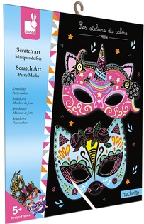 Janod immagini da grattare Maschere da Festa Atelier Set Mini 5+