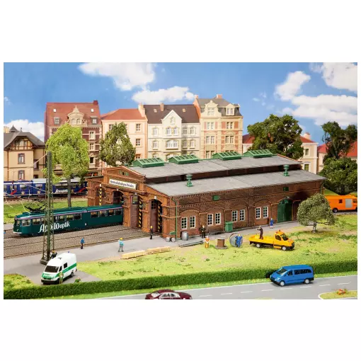 Dépôt de tramway de Dresde - Faller 191823 - HO 1/87