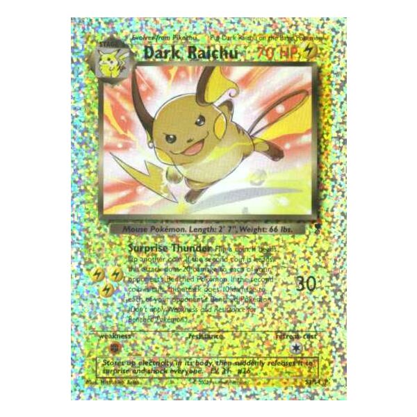 S3/S4 P Dark Raichu MAXI foil reverse (EN) -NEAR MINT-
