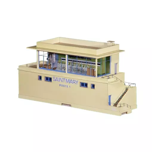 Poste d'Aiguillage Béton SNCF 31 Leviers - Régions et Compagnies POS001 - HO 1/87