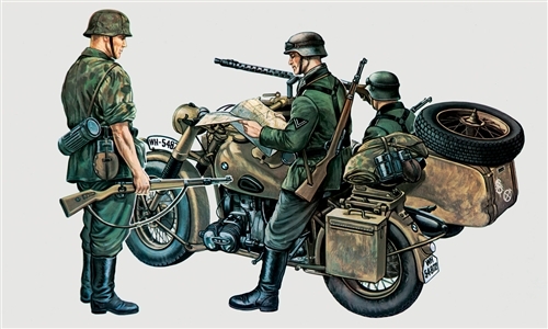 Model Kit militare 0315 - BMW R75 con Sidecar (1:35)