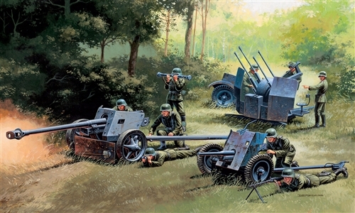 Model Kit militare 7026 - PISTOLE TEDESCHE SET: PAK35-PAK40-FLAK38 (1:72)
