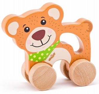 Woody Bear su ruote con maniglia