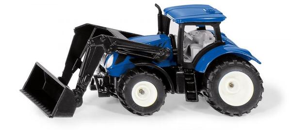 SIKU Blister - Trattore New Holland con caricatore frontale