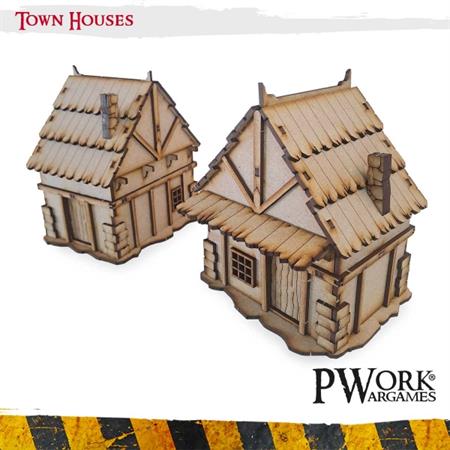 MDF Terrain Scenery "Town Houses"