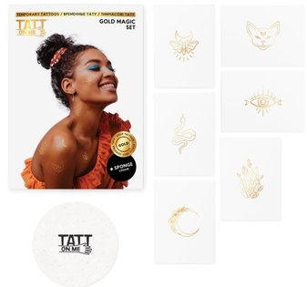 TATTonMe Tatuaggi metallici per donne Set Magic Gold