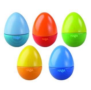 Haba Giocattolo musicale in legno Uova