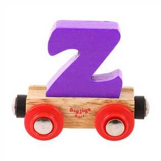 Bigjigs Rail Carrozza ferroviaria in legno - Lettera Z