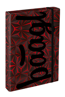 Tavolette per quaderni scolastici A4 Jumbo Red Polygon